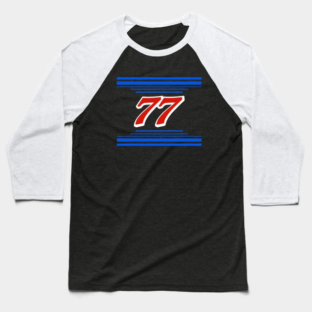 Carson Hocevar #77 2024 NASCAR Design Baseball T-Shirt by AR Designs 